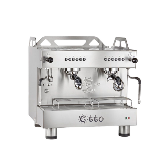 Bezzera OTTO Silver Compact 2 Group Espresso Machine BZOTTOCDE2IS1