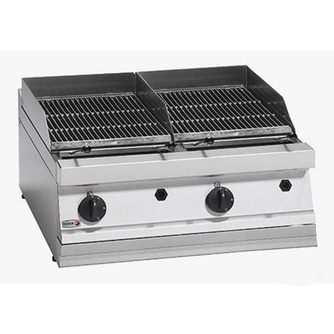 Ex-Showroom: Fagor 700 series - Gas charcoal 2 grid grill - BG7-10-VIC1005