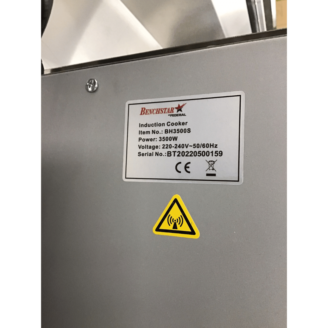 2NDs: Benchstar Commercial Schott Ceran Glass Hob Induction Plate BH3500S-VIC402