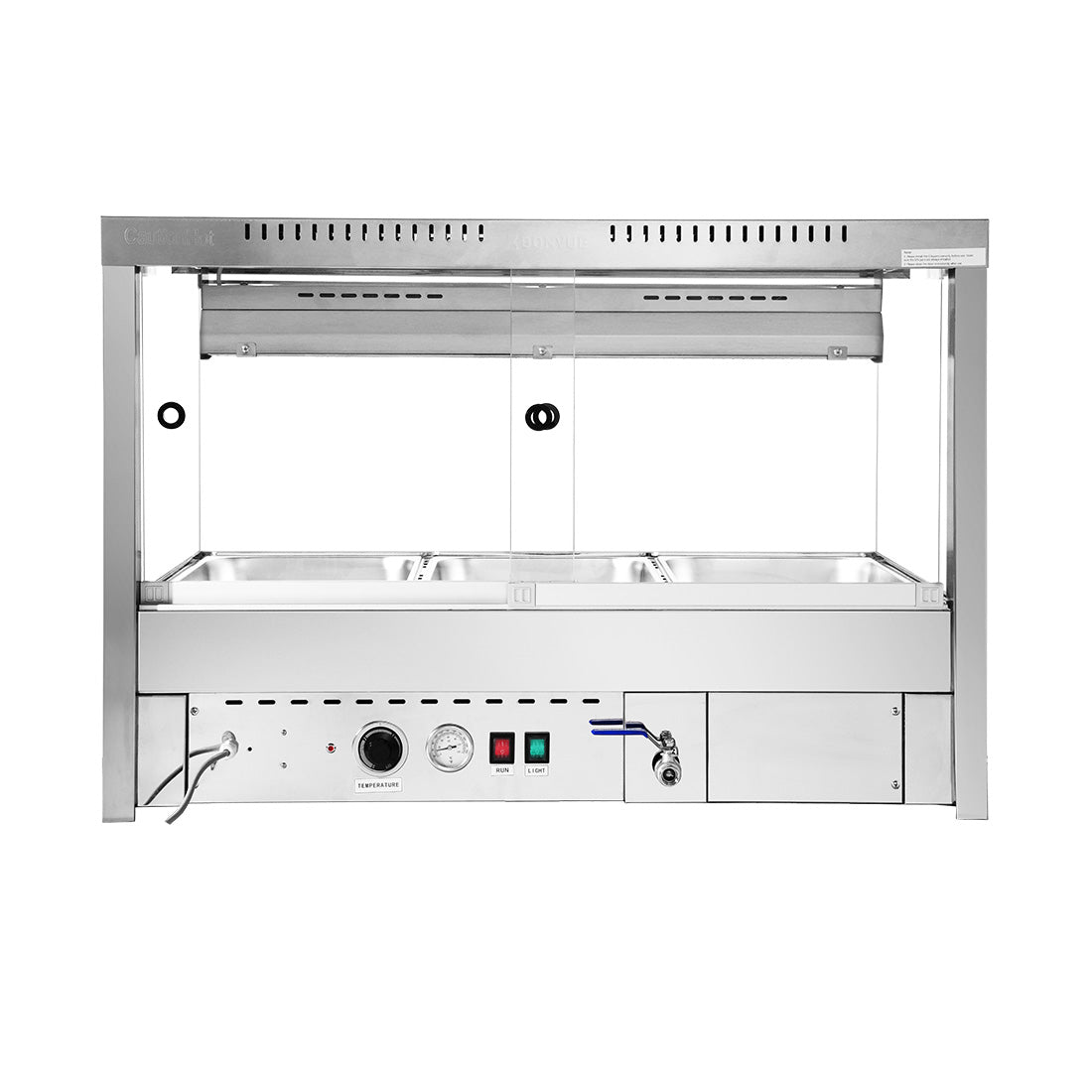 Bonvue Square Countertop Wet and Dry Bain Marie - BM11SC