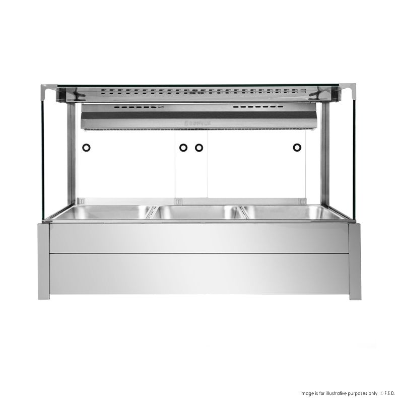Bonvue Square Countertop Wet and Dry Bain Marie - BM11SC