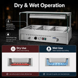 Bonvue Square Countertop Wet and Dry Bain Marie - BM11SC
