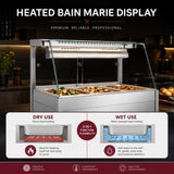 Bonvue Angled Countertop Wet and Dry Bain Marie - BM11TC