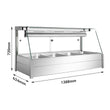 Bonvue Angled Countertop Wet and Dry Bain Marie BM14TC