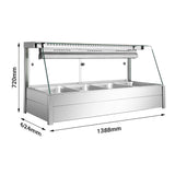 Bonvue Angled Countertop Wet and Dry Bain Marie BM14TC