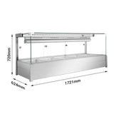 Bonvue Square Countertop Wet and Dry Bain Marie - BM17SC