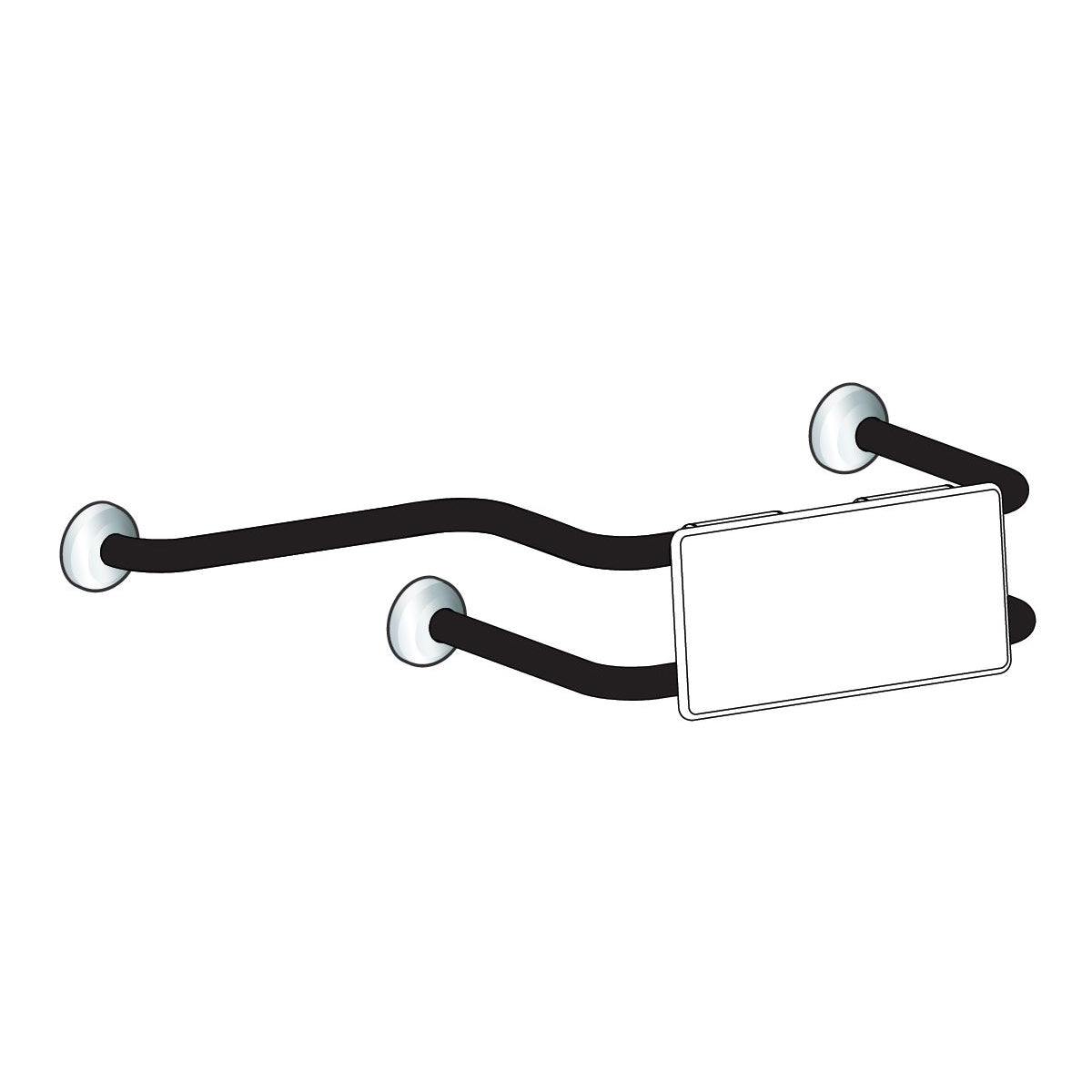 Wall Mounted Backrest With 400mm Extension