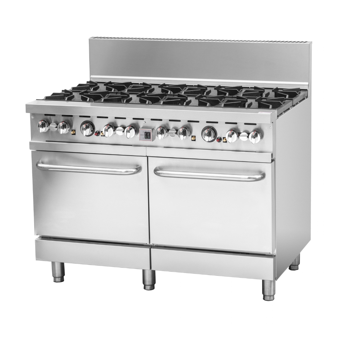 BRENNER Forge 800 Series 8 burners Gas Range with double Fan Forced Oven NG - BREG8RO-1200N