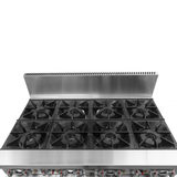 BRENNER Forge 800 Series 8 burners Gas Range with double Fan Forced Oven LPG - BREG8RO-1200L