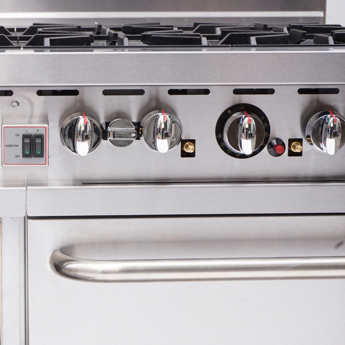 BRENNER Forge 800 Series 8 burners Gas Range with double Fan Forced Oven NG - BREG8RO-1200N