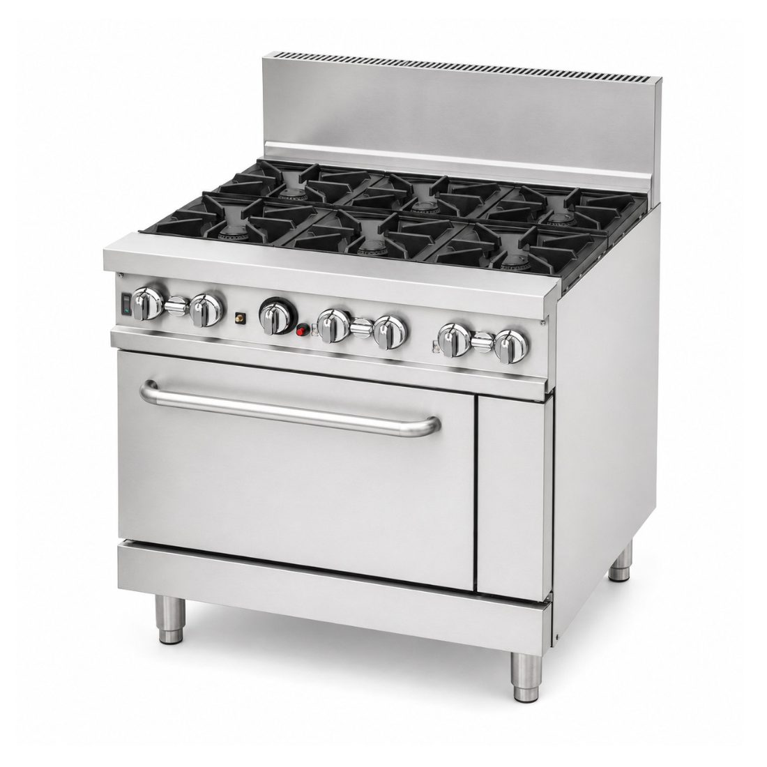 BRENNER Forge 800 Series 6 burners Gas Range with one Fan Forced Oven LPG - BREG8RO-900L