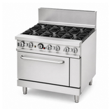 BRENNER Forge 800 Series 6 burners Gas Range with one Fan Forced Oven NG - BREG8RO-900N