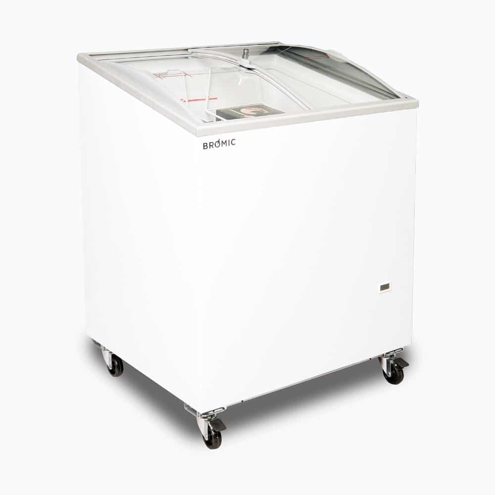 Display Chest Freezer - 176L - Curved Glass Top