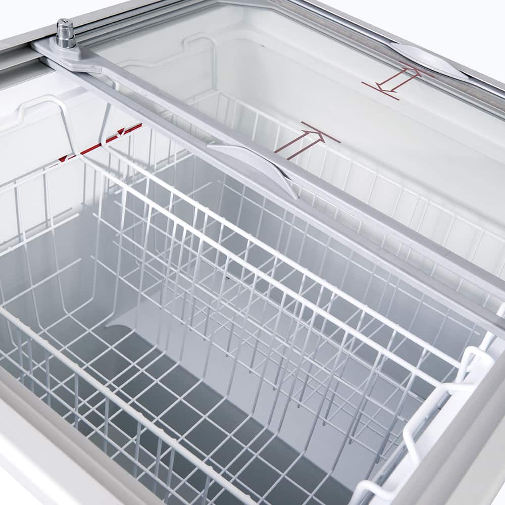 Display Chest Freezer - 191L - Flat Glass Top