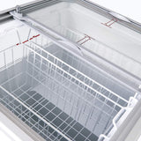 Display Chest Freezer - 191L - Flat Glass Top