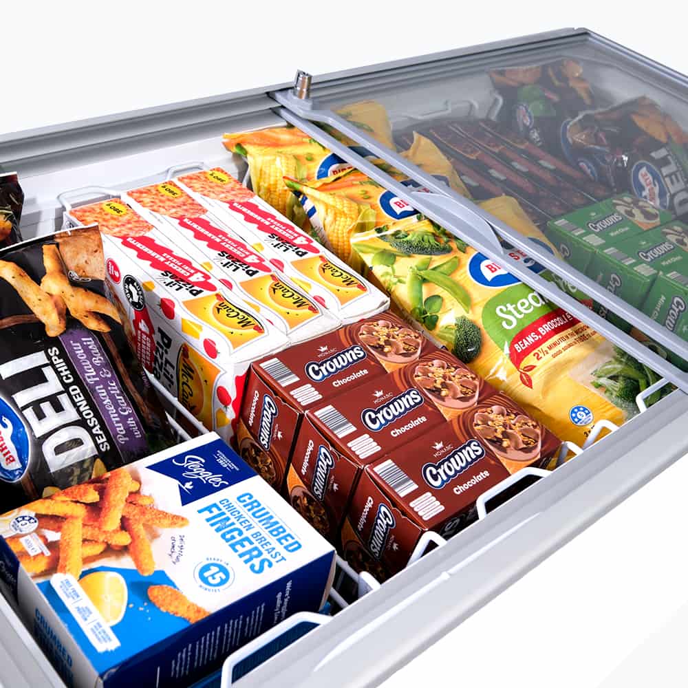 Display Chest Freezer - 401L - Flat Glass Top