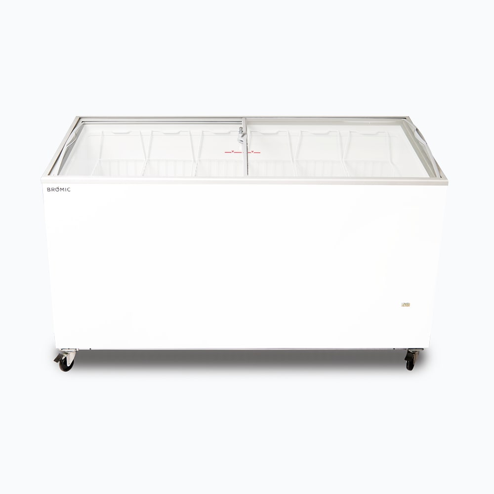 Display Chest Freezer - 427L - Curved Glass Top