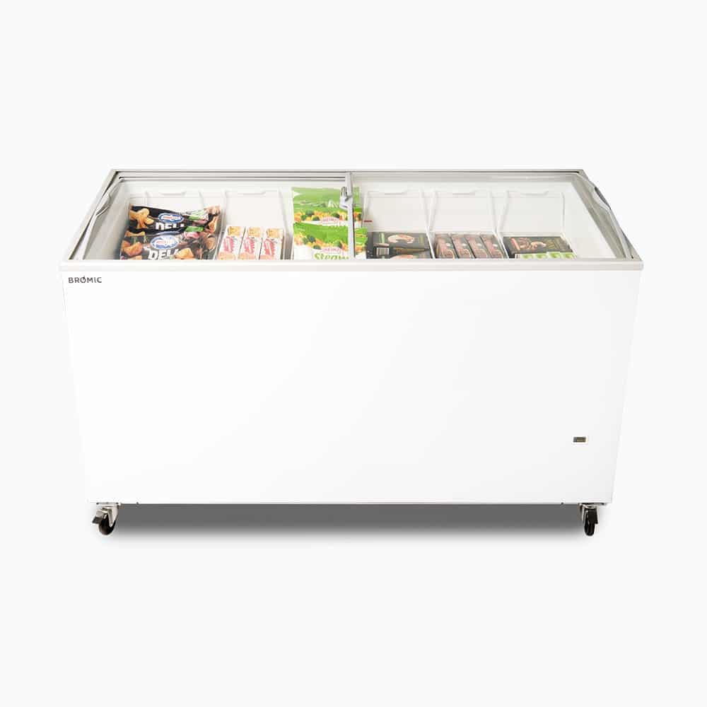 Display Chest Freezer - 427L - Curved Glass Top