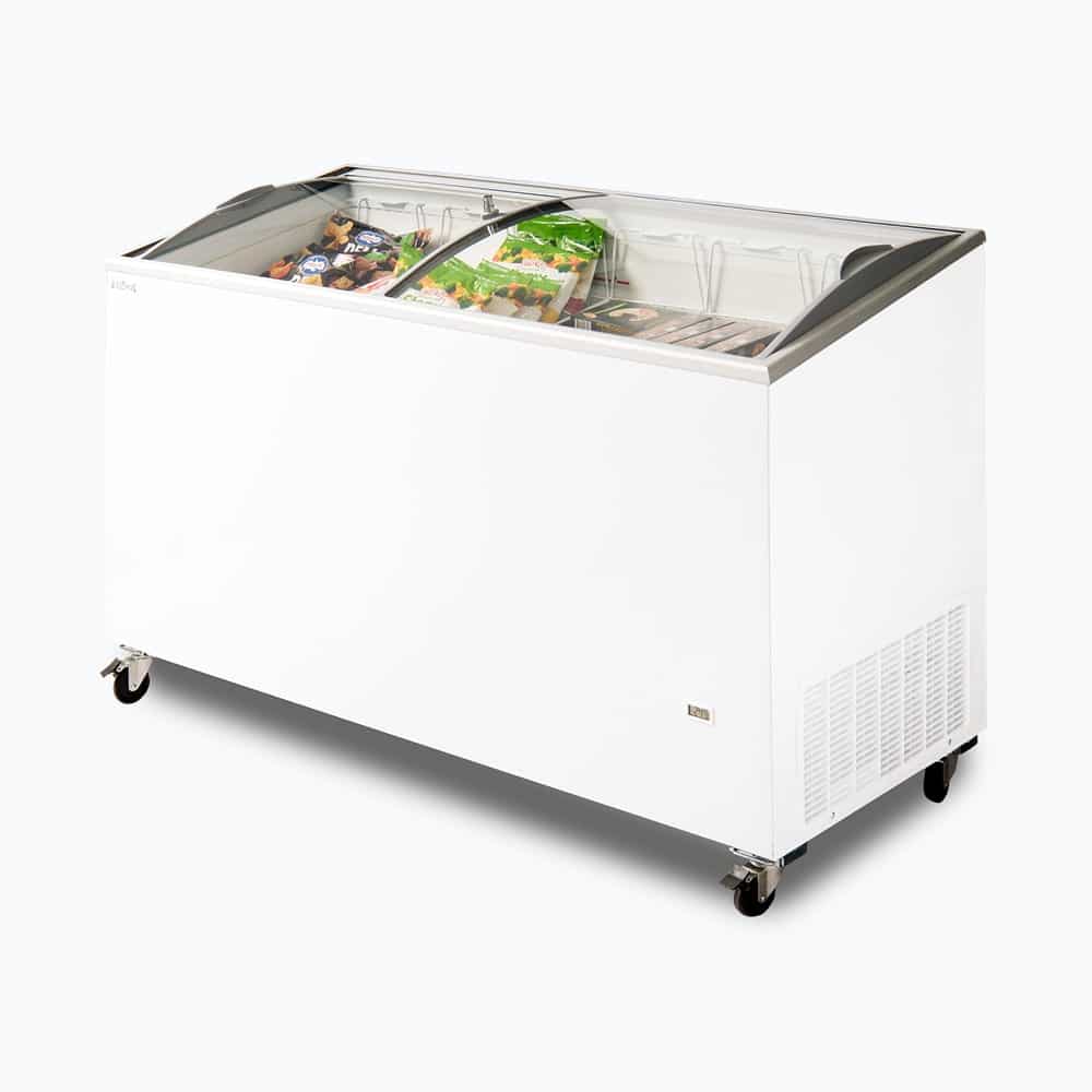 Display Chest Freezer - 427L - Curved Glass Top