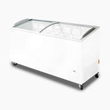 Display Chest Freezer - 555L -  Curved Glass Top