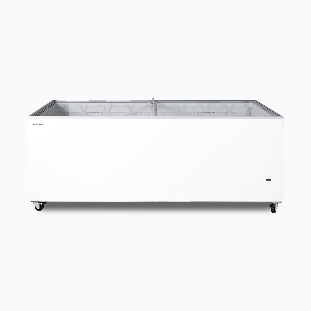 Display Chest Freezer - 670L - Flat Glass Top