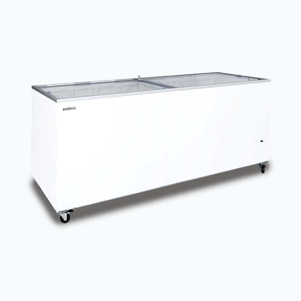 Display Chest Freezer - 670L - Flat Glass Top