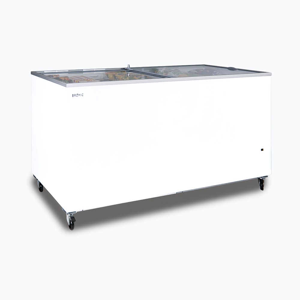 Display Chest Freezer - 670L - Flat Glass Top