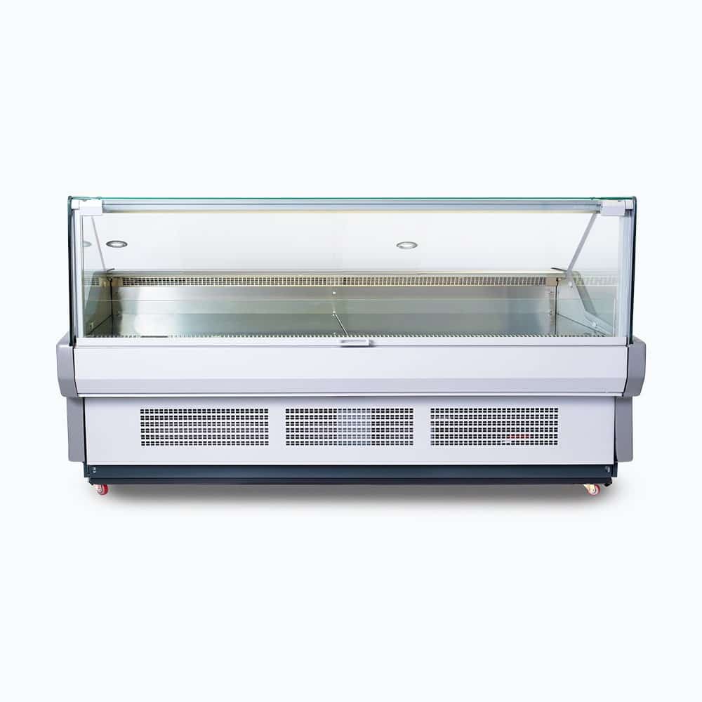 Square Glass Deli Display - 2580mm