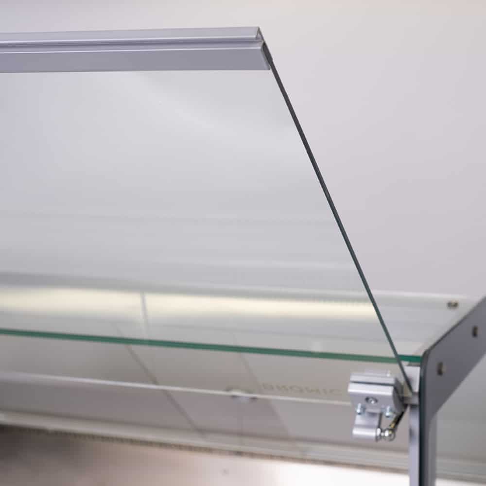 Square Glass Deli Display - 2580mm