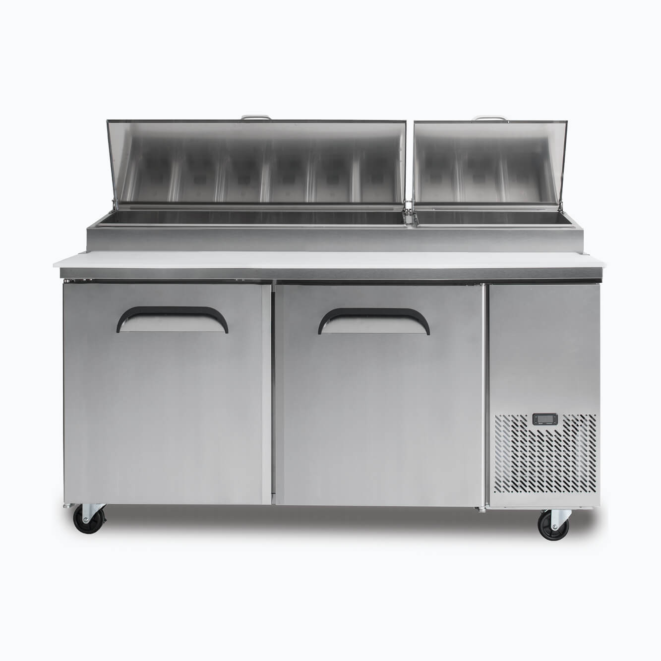 Pizza Prep Fridge - 2  Doors - 1702mm - 9 Pans PP1700