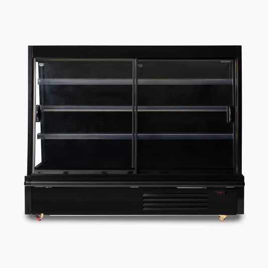 Semi Vertical Display Fridge - 1875mm - 2 Doors - Sliding