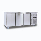 Under Bench Freezer - 417L - 3 Doors - Stainless Steel