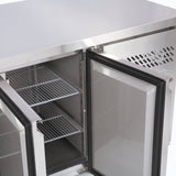 Under Bench Freezer - 417L - 3 Doors - Stainless Steel