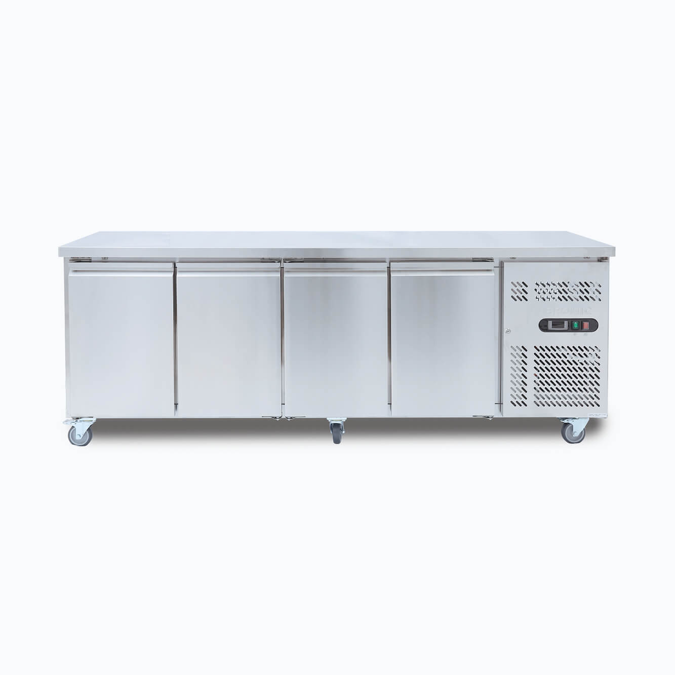 Under Bench Freezer - 553L - 4 Doors - Stainless Steel