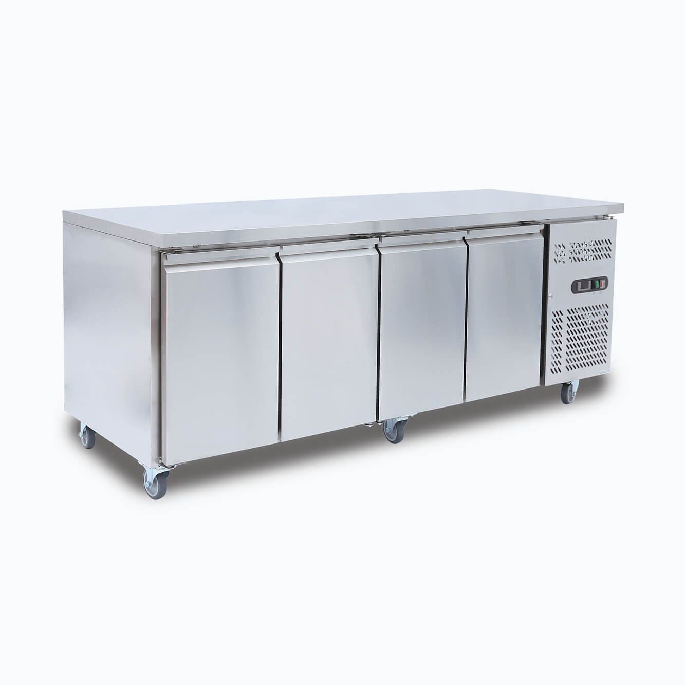 Under Bench Freezer - 553L - 4 Doors - Stainless Steel