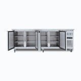 Under Bench Freezer - 553L - 4 Doors - Stainless Steel