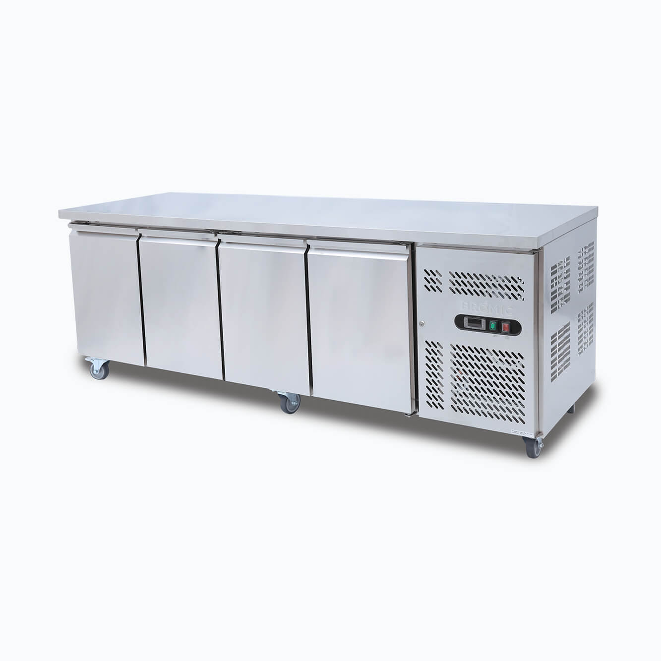 Under Bench Freezer - 553L - 4 Doors - Stainless Steel