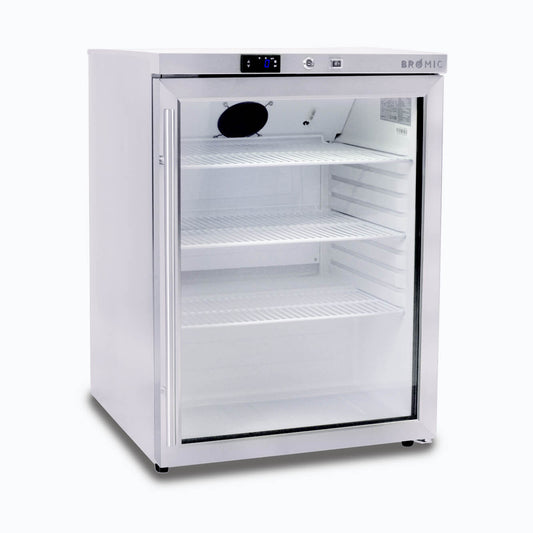 Under Bench Display Fridge - 138L - 1 Door - Glass