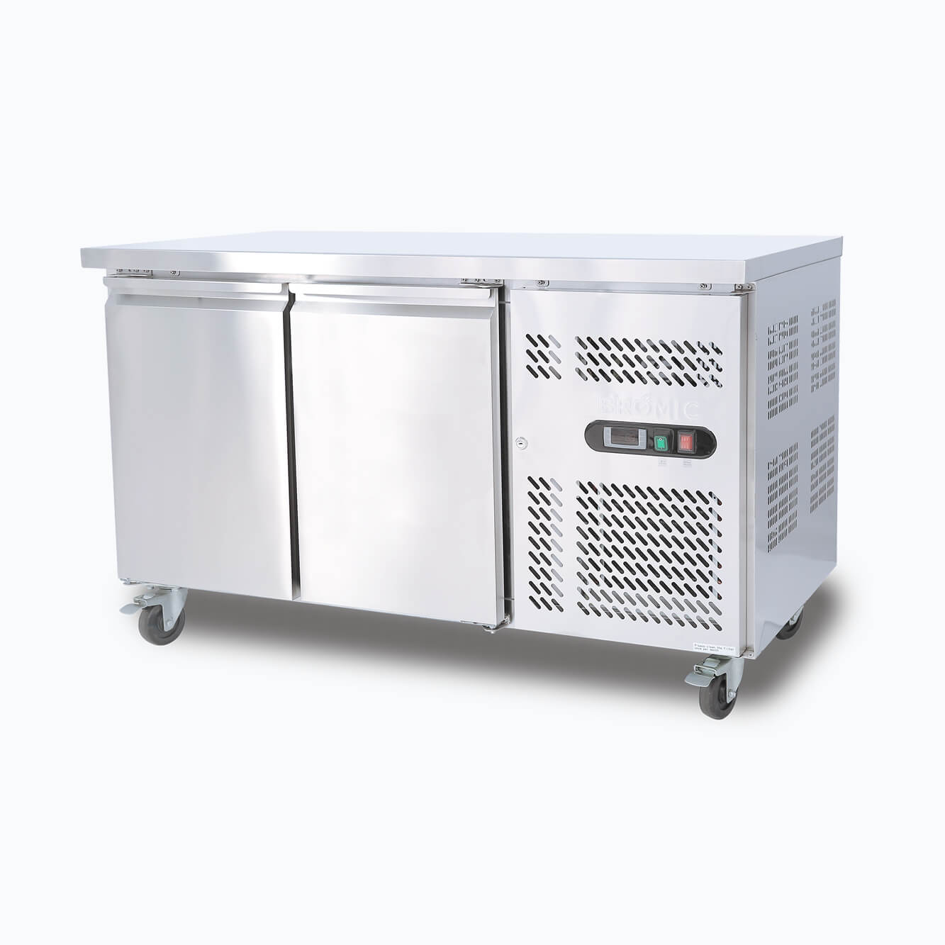 Under Bench Fridge - 282L - 2 Doors - Stainless Steel