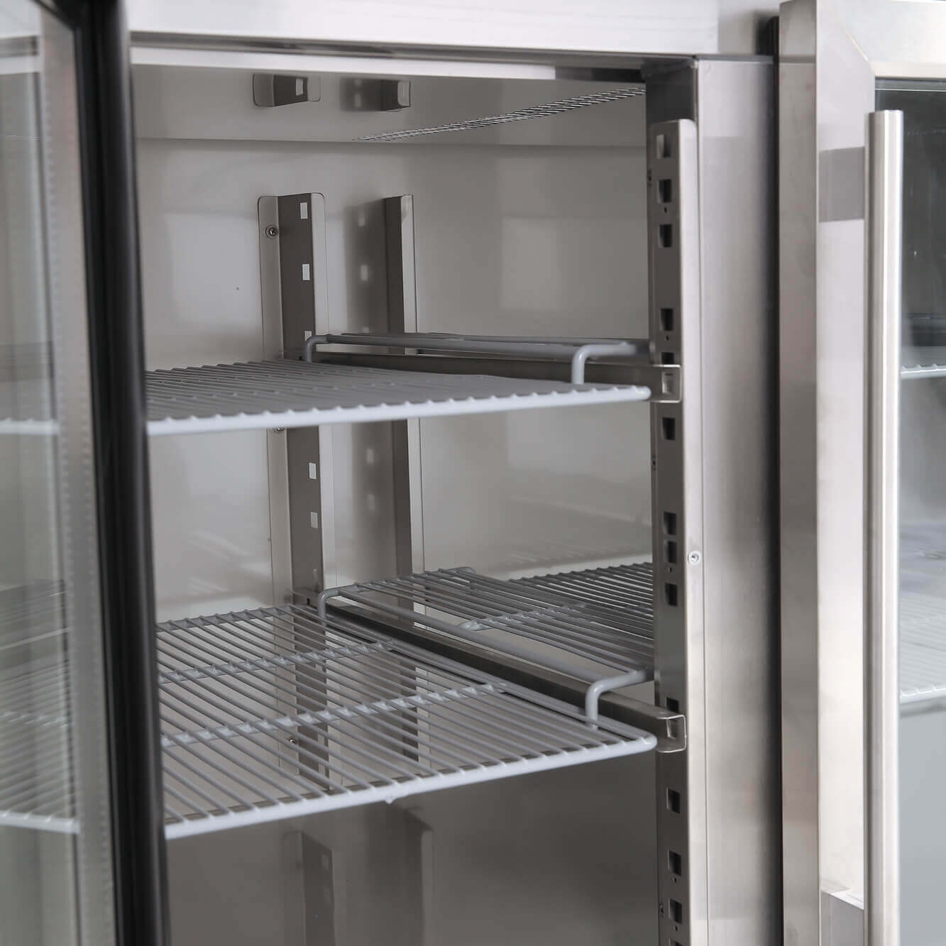 Under Bench Display Fridge - 417L - 3 Doors - Glass