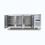 Under Bench Fridge - 417L - 3 Doors - Stainless Steel