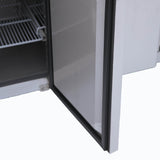 Under Bench Fridge - 553L -  4 Doors - Stainless Steel