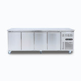 Under Bench Fridge - 553L -  4 Doors - Stainless Steel