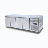 Under Bench Fridge - 553L -  4 Doors - Stainless Steel