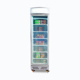 Upright Display Freezer - 300L - 1 Door - Flat Glass - Lightbox