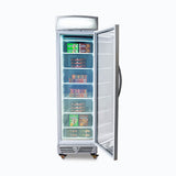 Upright Display Freezer - 300L - 1 Door - Flat Glass - Lightbox