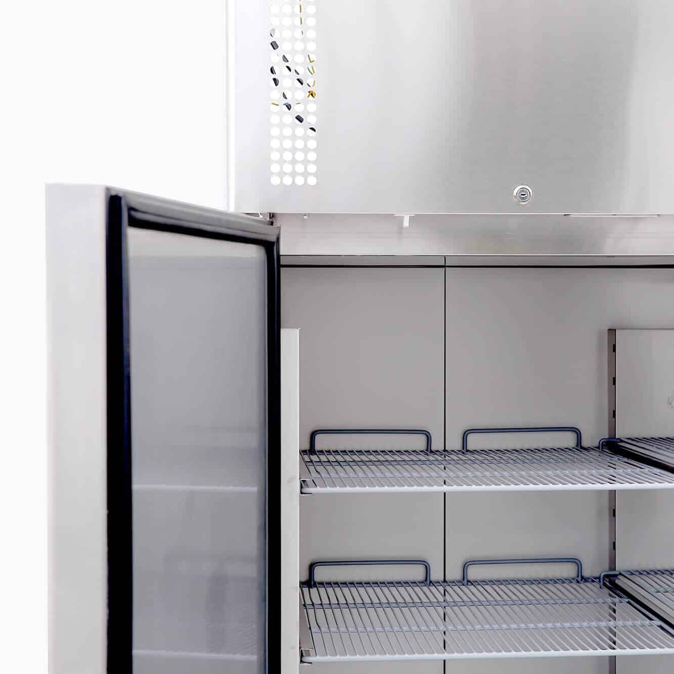 Upright Freezer - 1300L - 2 Doors - Stainless Steel UF1300SDF-NR