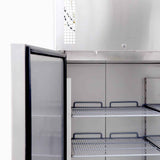 Upright Freezer - 1300L - 2 Doors - Stainless Steel UF1300SDF-NR