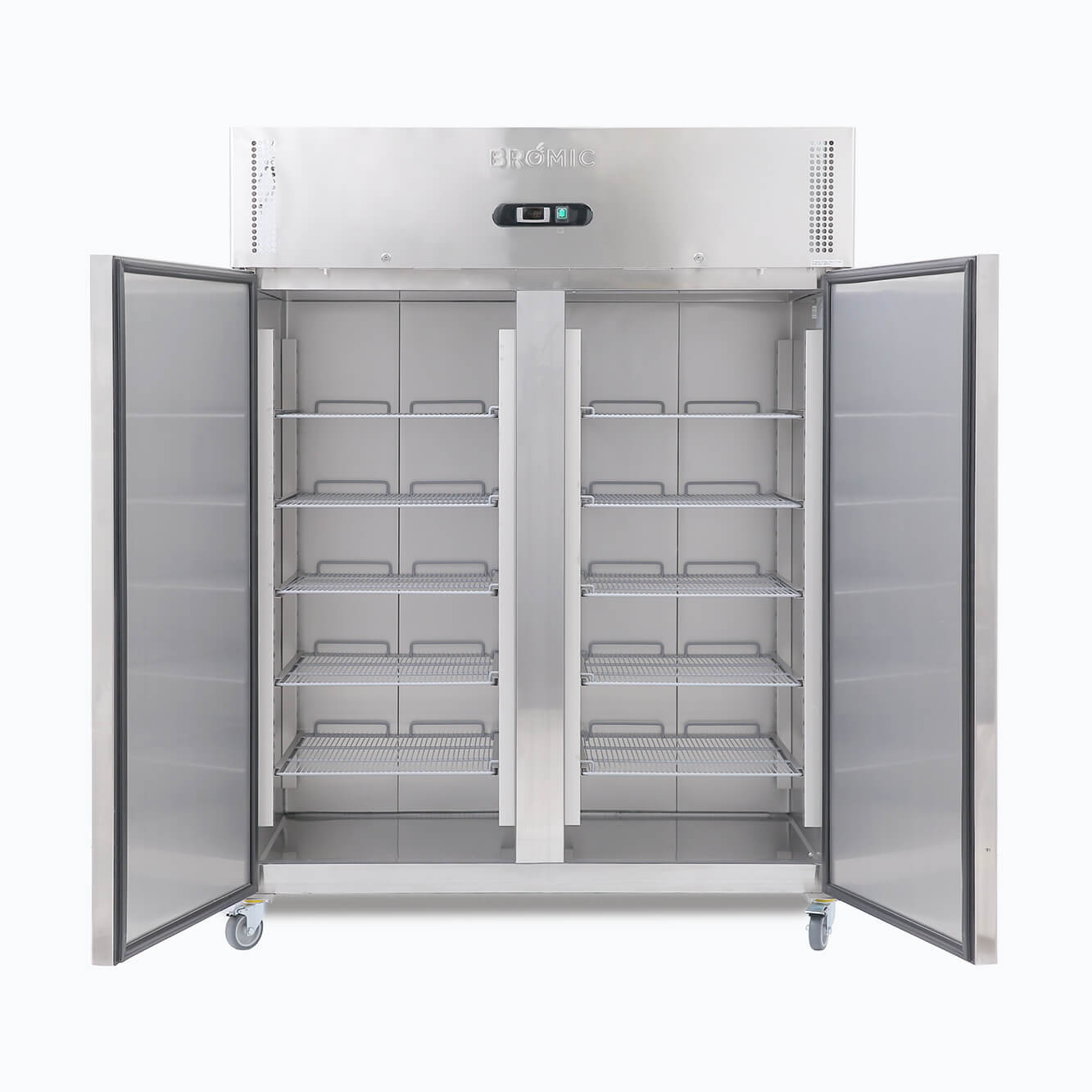 Upright Freezer - 1300L - 2 Doors - Stainless Steel UF1300SDF-NR