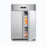 Upright Freezer - 1300L - 2 Doors - Stainless Steel UF1300SDF-NR